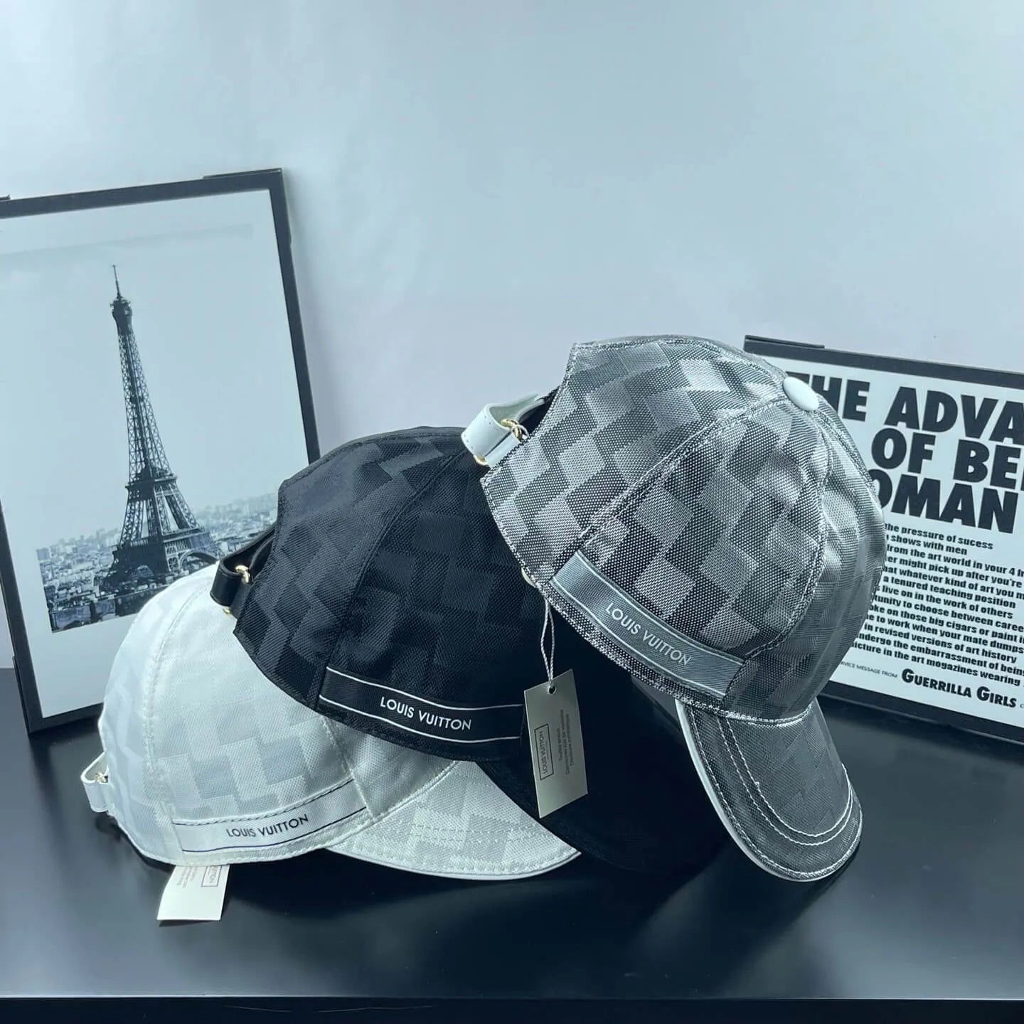 Checkered Webbing Fashion Baseball Cap