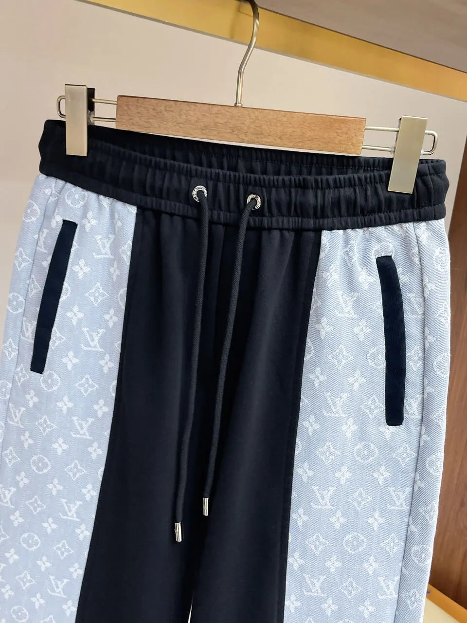 Monogram Color‑Block Straight‑Leg sweatpants
