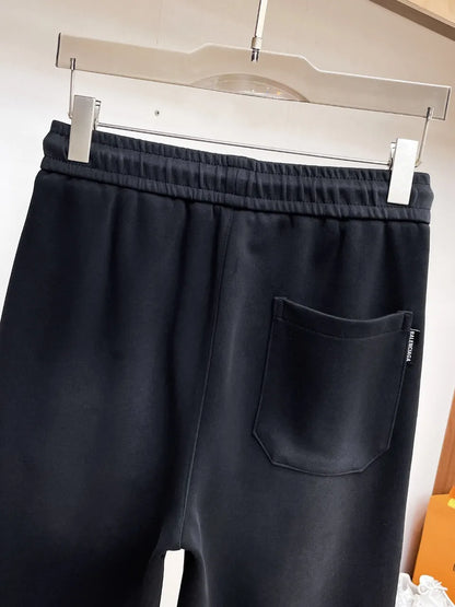 Vertical Graffiti Letter Printed Pants