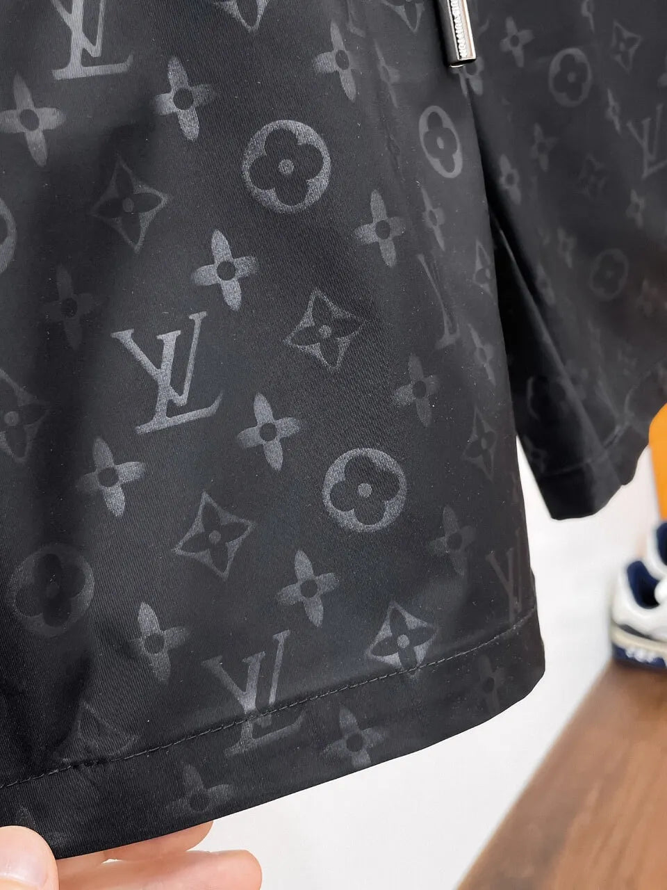 Dark Tone All‑Over Monogram Casual Shorts