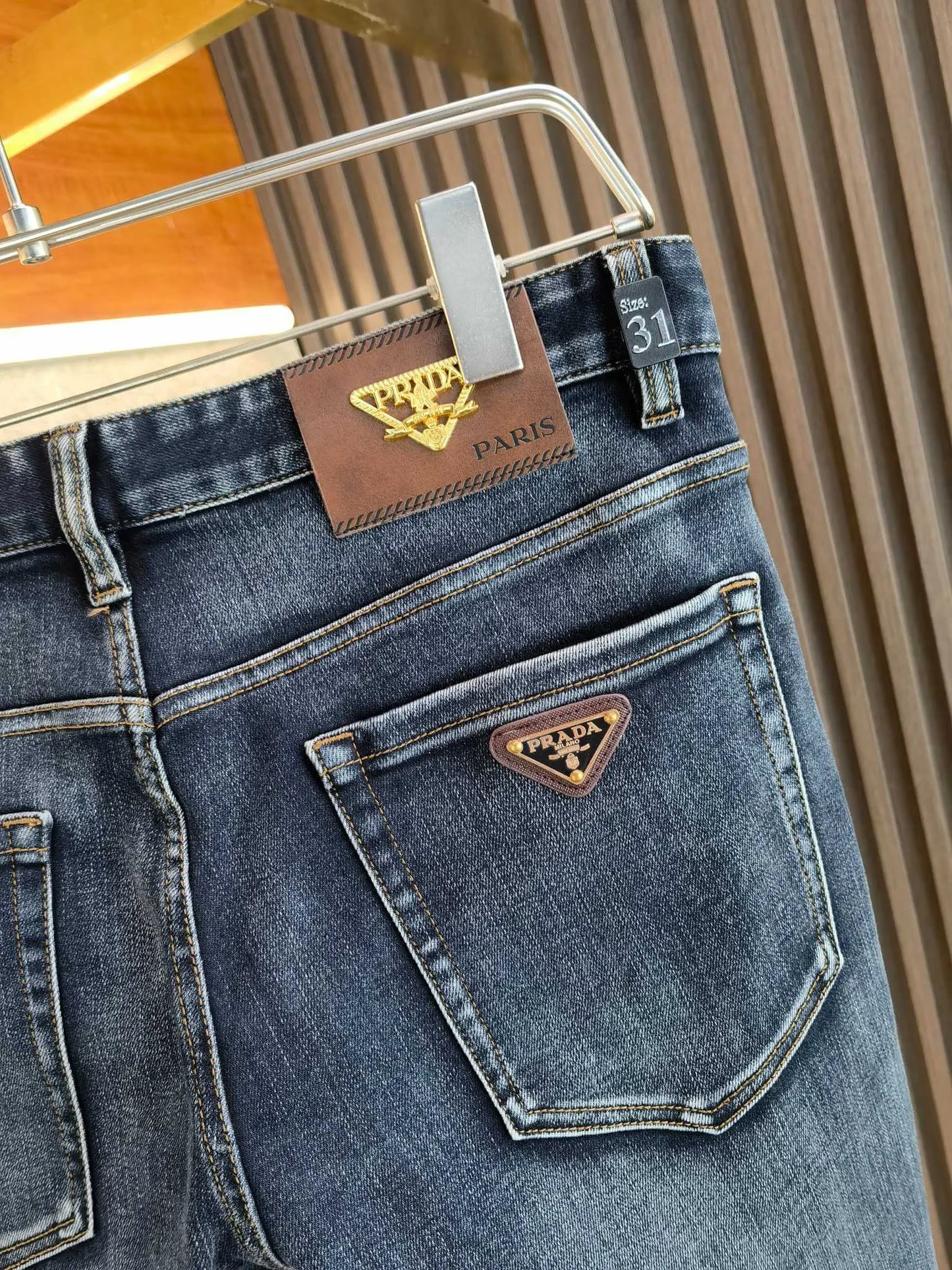 Triangle Emblem Jeans