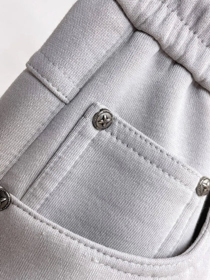 Embossed Monogram Cargo Casual Shorts