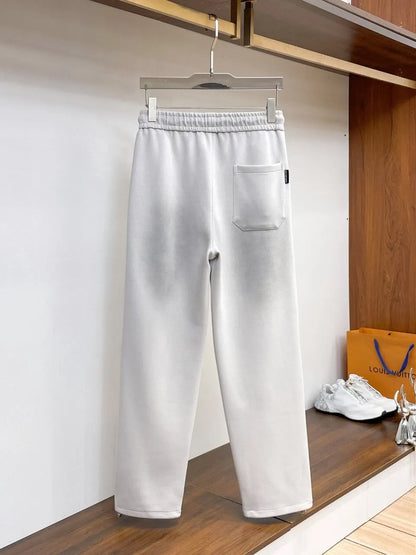 Vertical Graffiti Letter Printed Pants