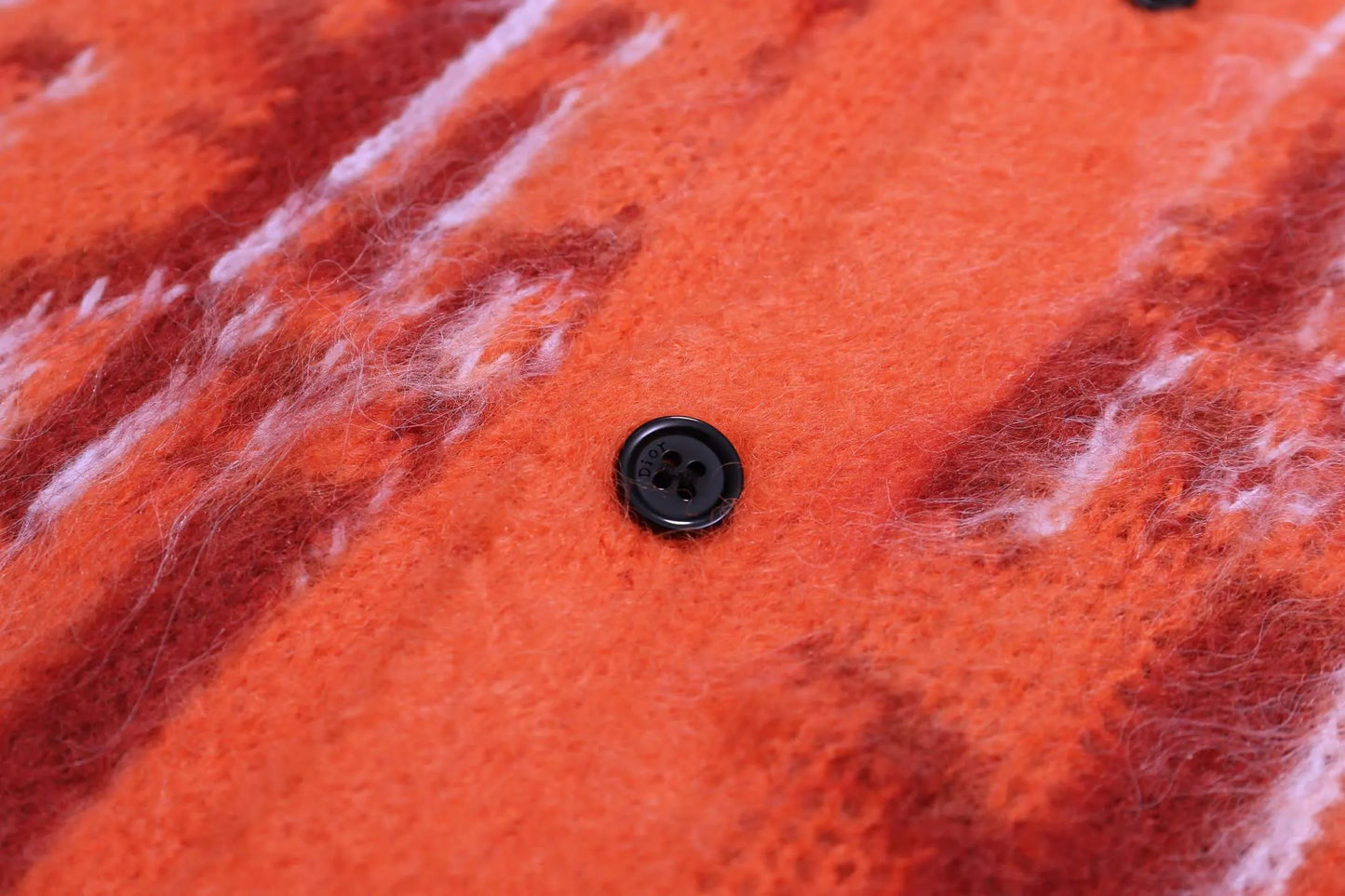 Orange All‑Over Sweater Cardigan