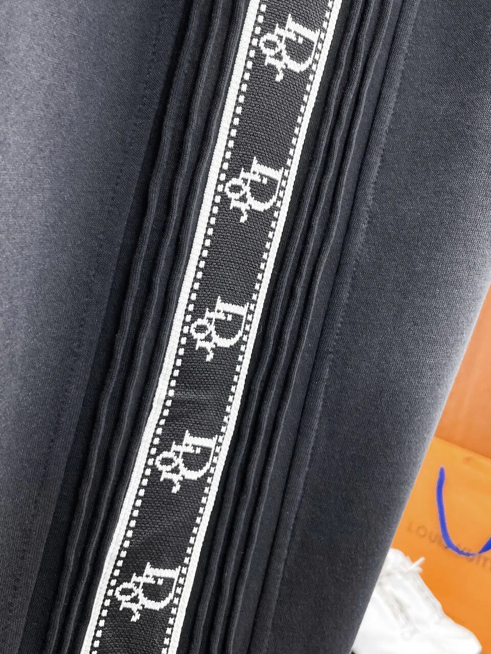 Side Jacquard Tape Straight‑Fit Pants