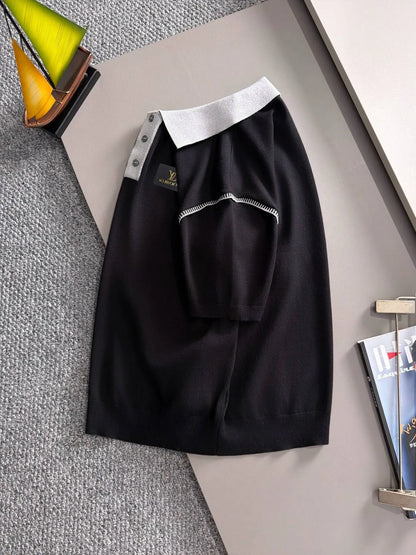 Vintage Classic Collared Polo Shirt