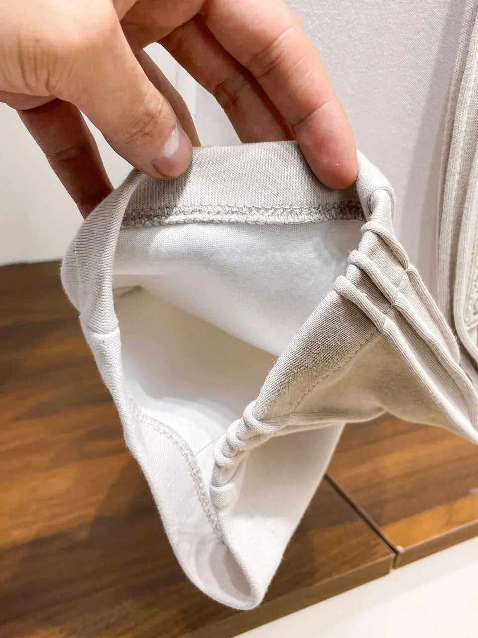 Side‑Stripe Text Detail Straight Pants