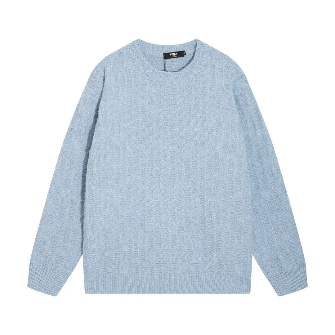 Tone‑on‑Tone Jacquard Sweater
