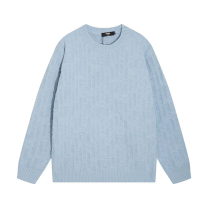 Tone‑on‑Tone Jacquard Sweater