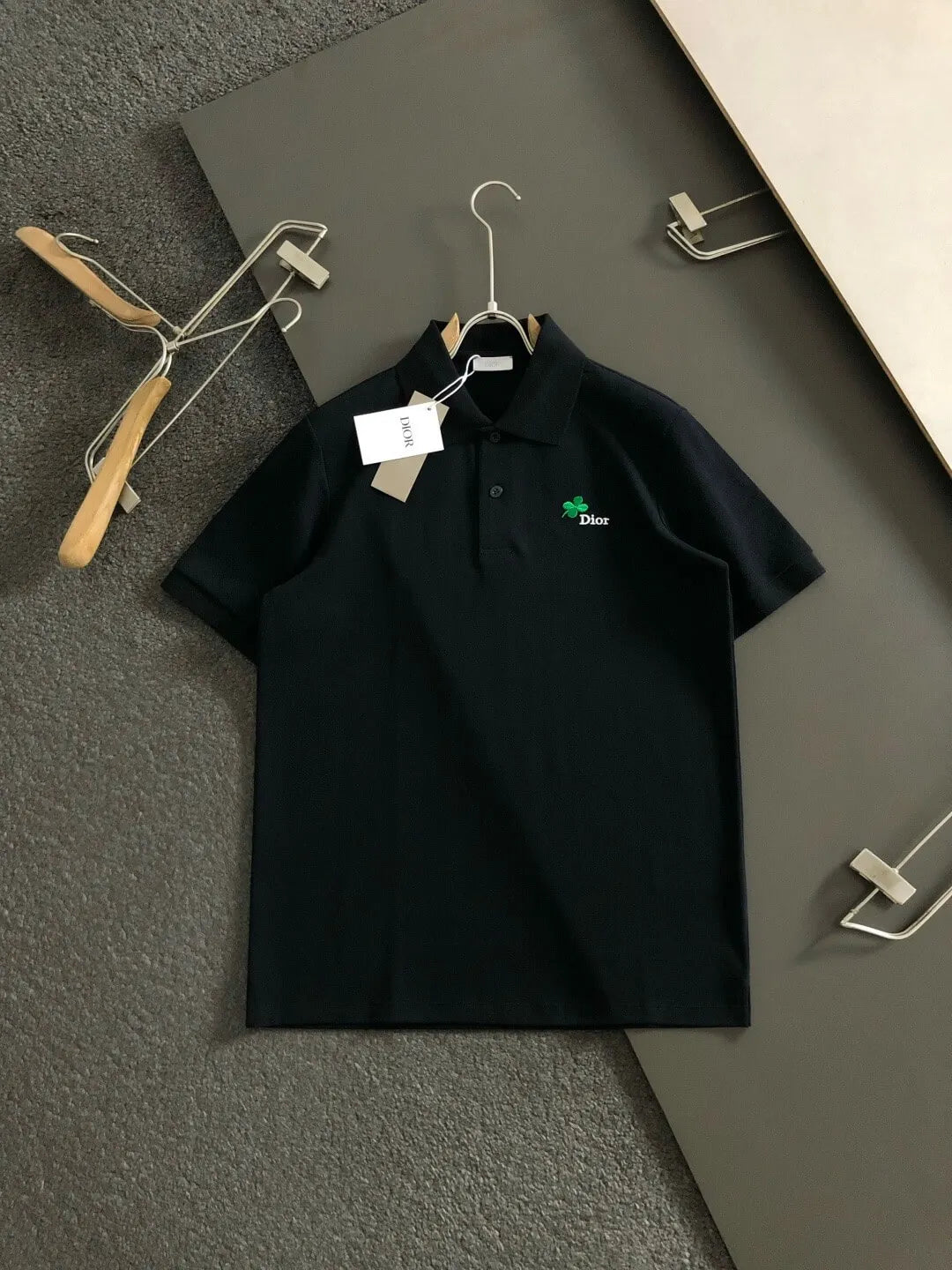 Clover Embroidered Polo Shirt