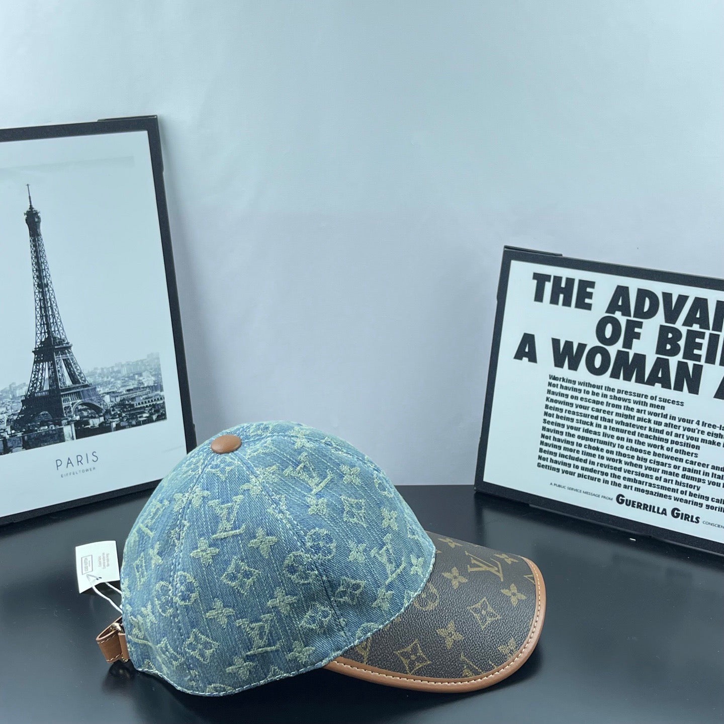 Denim Jacquard Two-Tone Baseball Cap