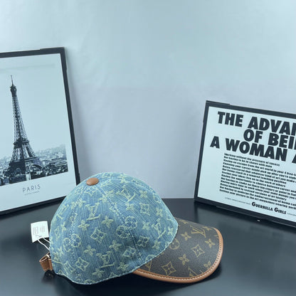 Denim Jacquard Two-Tone Baseball Cap