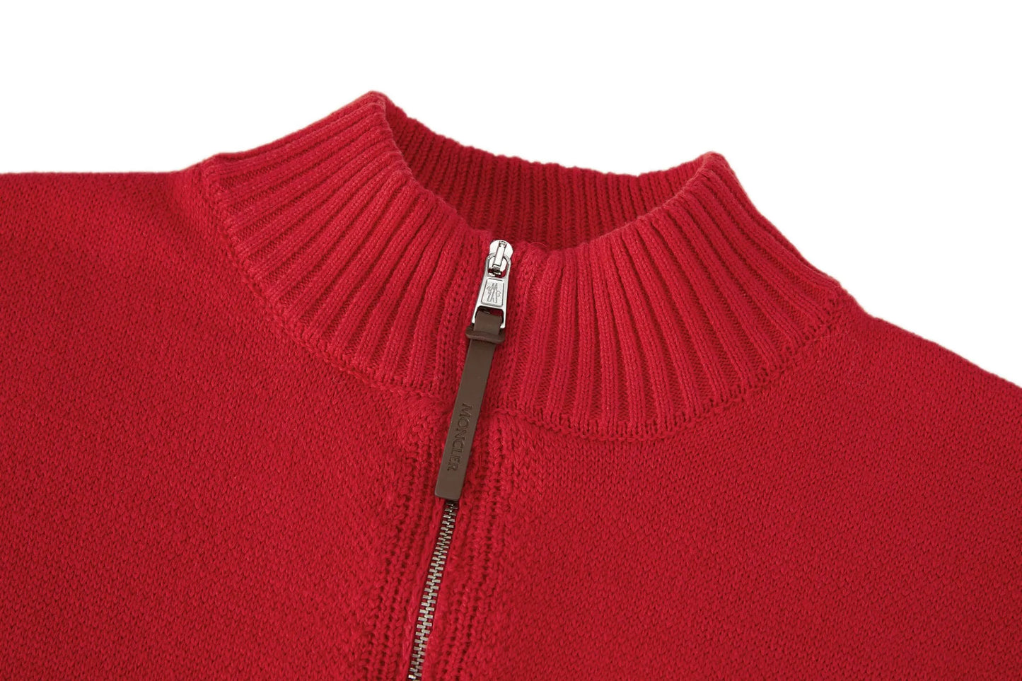 Stand Collar Zipper Knit Sweater