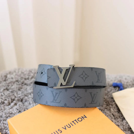Grey-Blue Embossed Belt