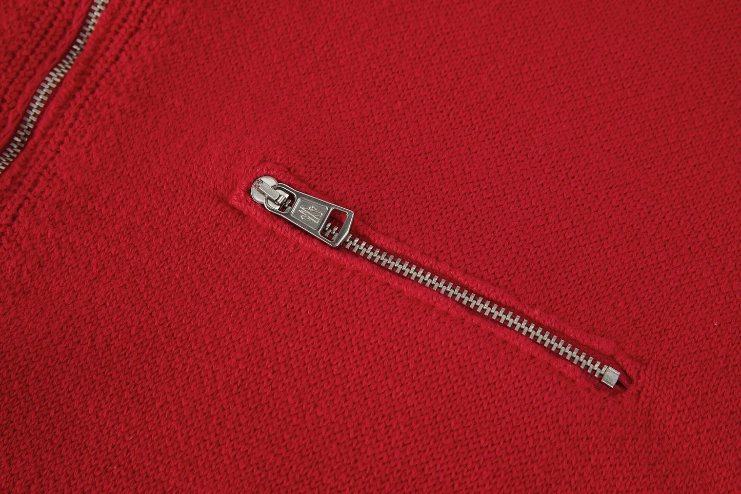 Stand Collar Zipper Knit Sweater