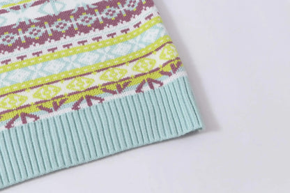 Retro Geo Jacquard Knit