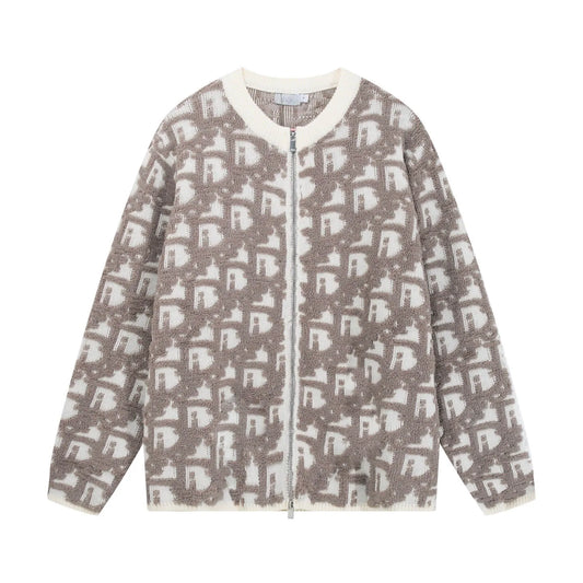 All‑Over Zip Sweater Cardigan