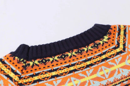 Retro Geo Jacquard Knit