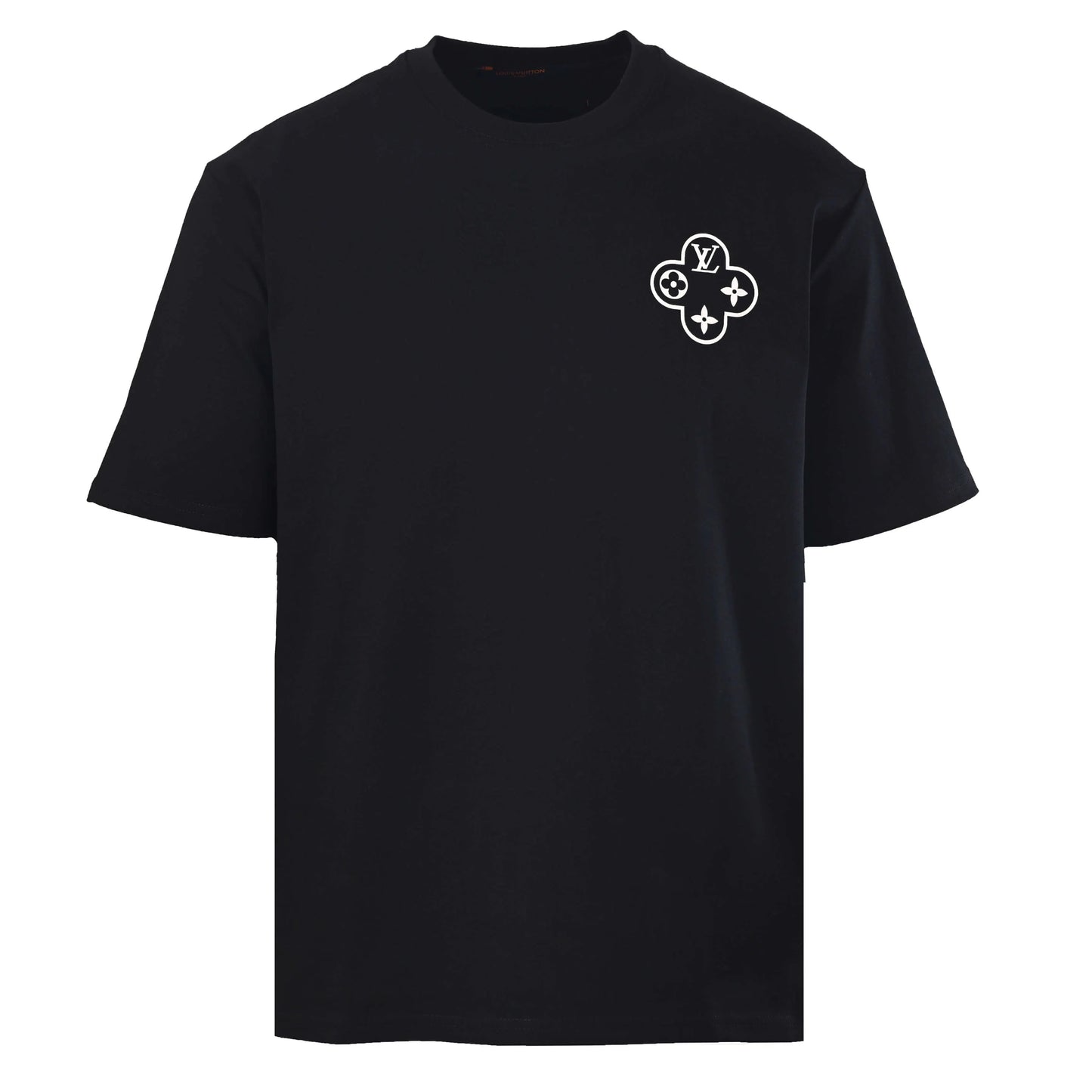 Back Chain Circle Letter Print T-Shirt