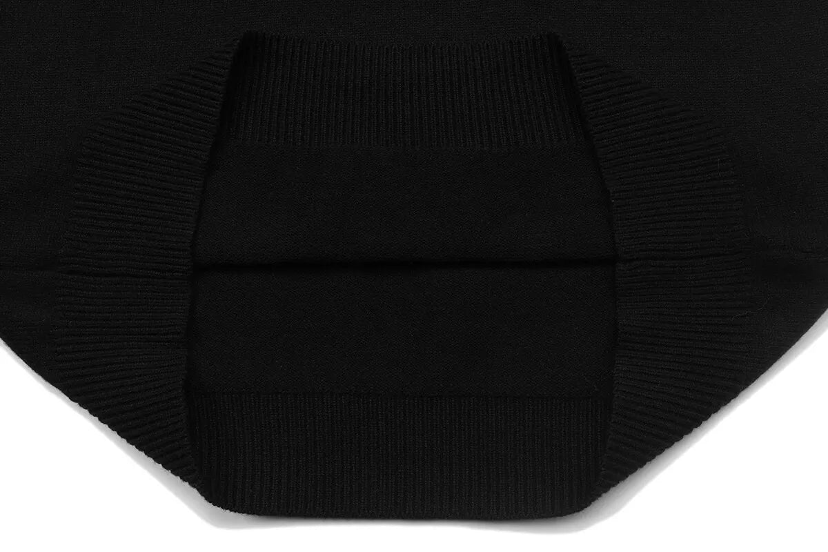 Vintage Letter Crew Neck Knit Sweater