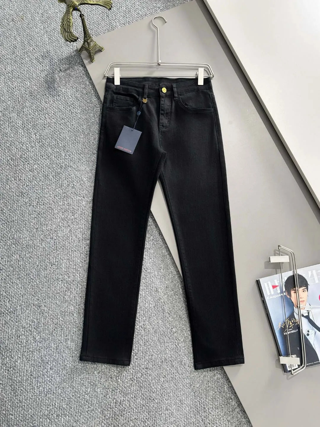 Patch Straight Jeans