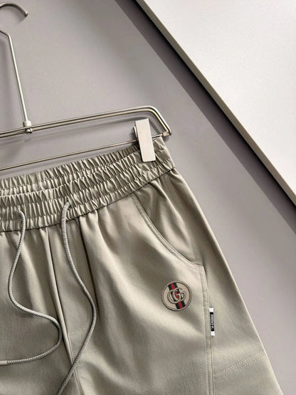 Badge Embroidery Multi-Pocket Cargo Pants