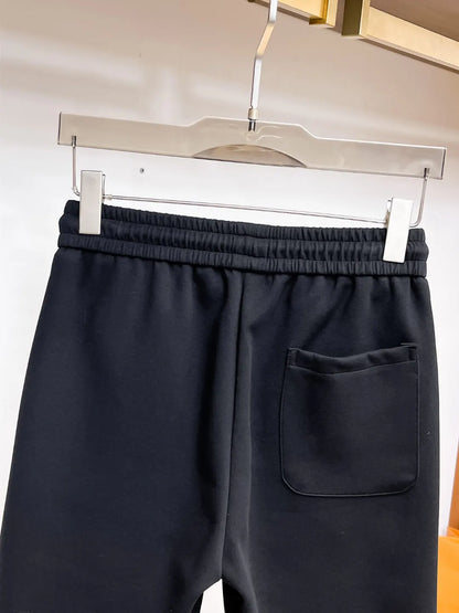 Side Printed Panel Zipper Shorts