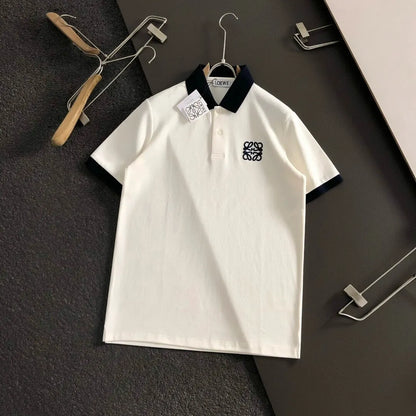 Pattern Embroidered Polo Shirt