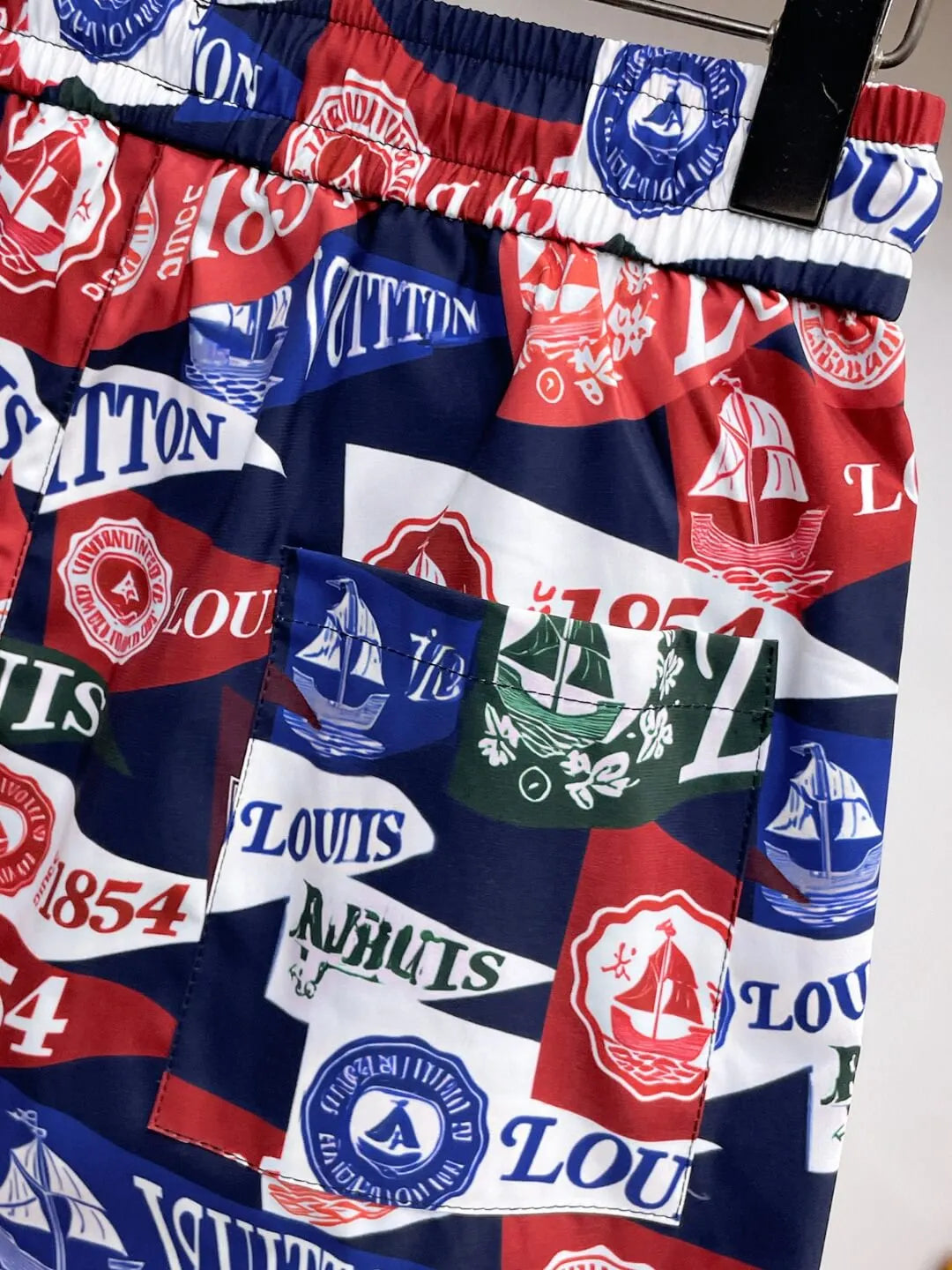 Vintage Flag Full Print Casual Shorts