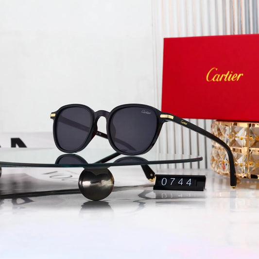 Vintage Round Thin Frame Sunglasses