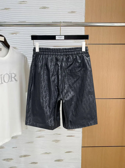 Full Jacquard Drawstring Shorts