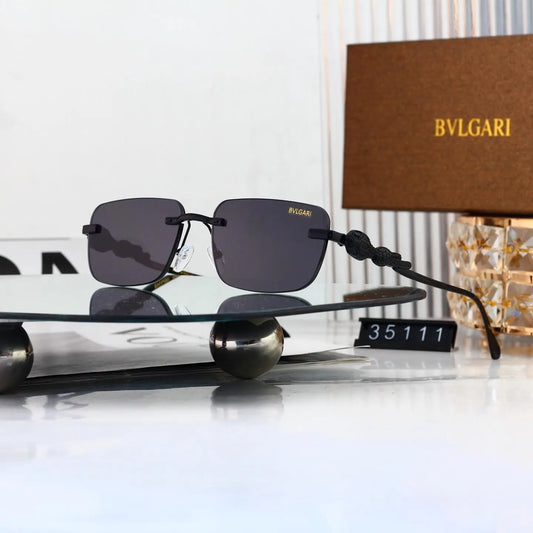 Snake Temple Rimless Square Sunglasses
