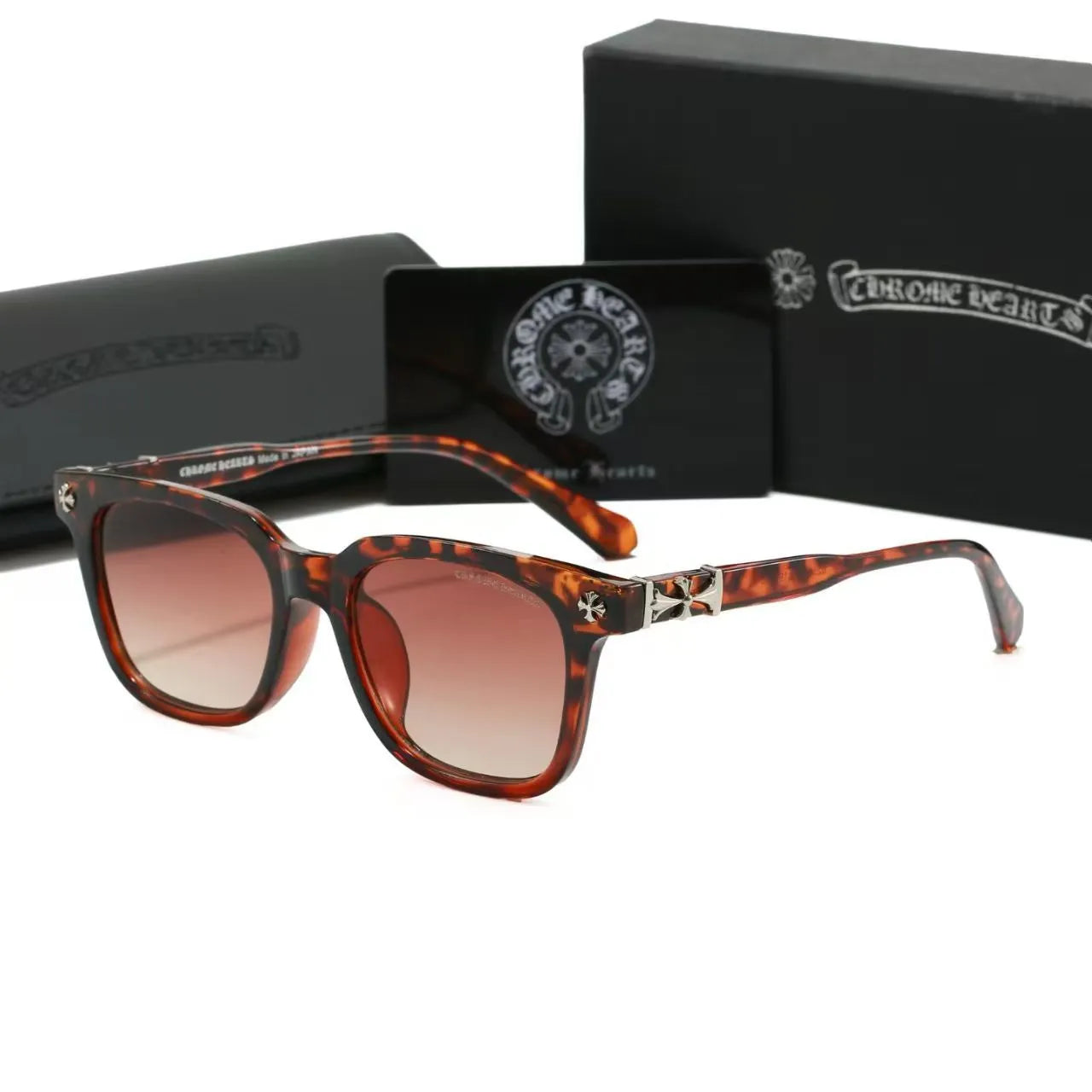 Cross Carved Wayfarer Sunglasses