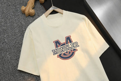 Color‑Block Ring Badge Crew Neck T‑shirt