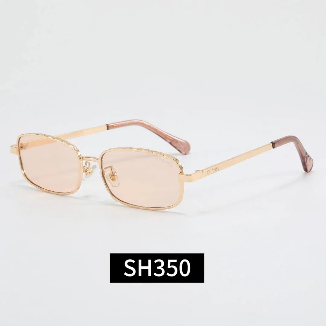 Slim Metal Narrow Rectangle Sunglasses