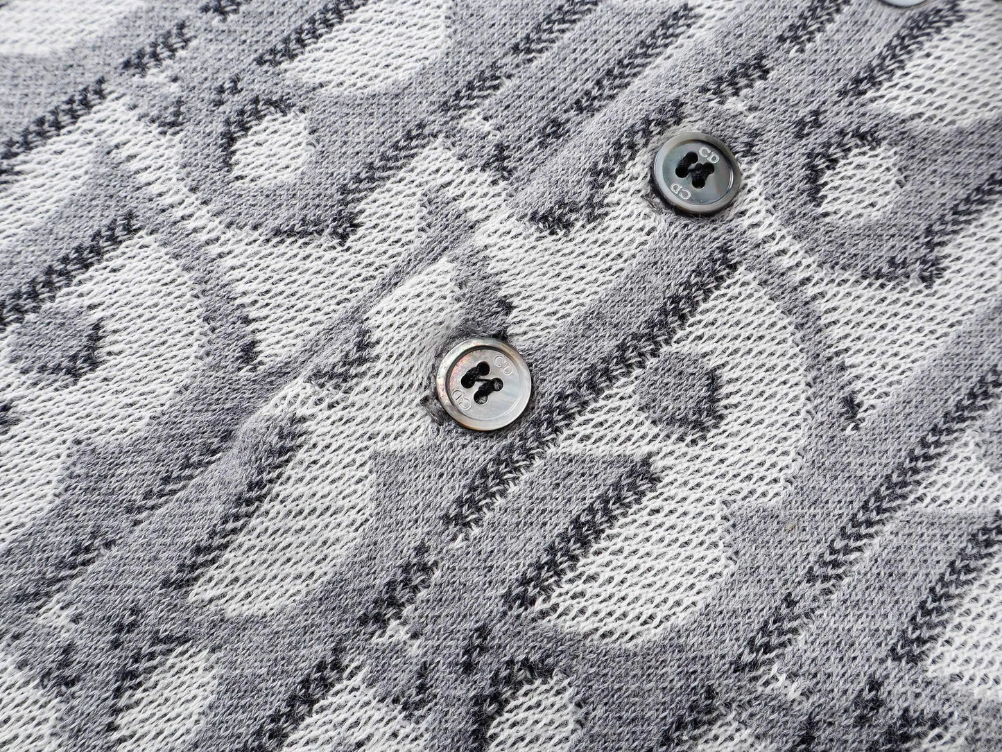 All‑Over Jacquard Knit Polo Shirt