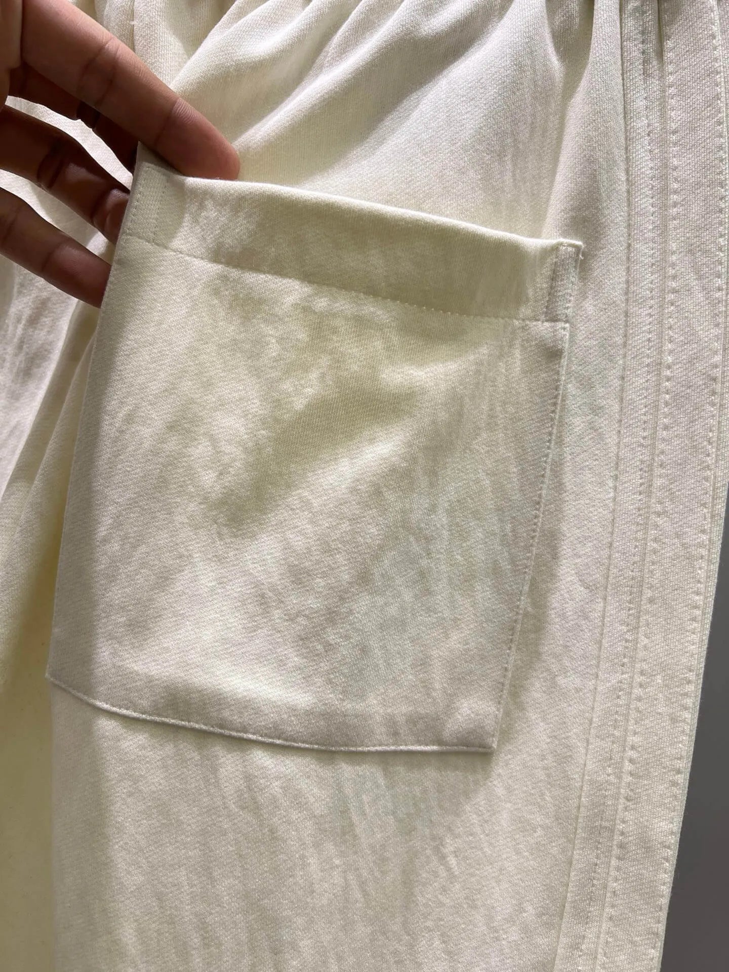 Geometric Embroidery Loose Straight Pants