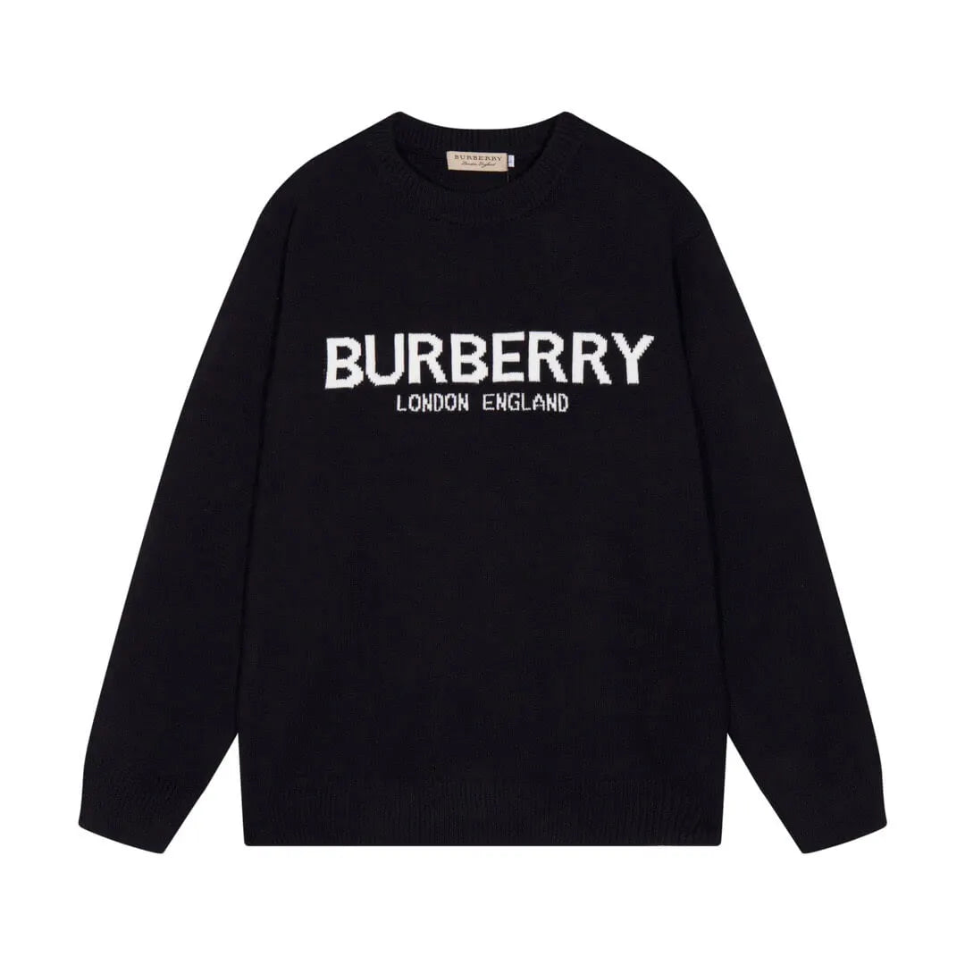 Front Letter Black Sweater