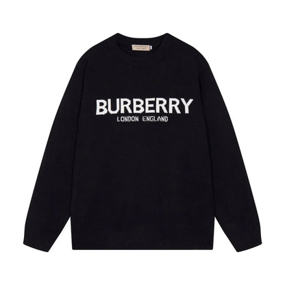 Front Letter Black Sweater