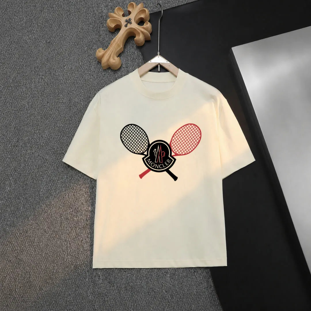 Sports Tennis Racket Graphic Casual T-Shirt