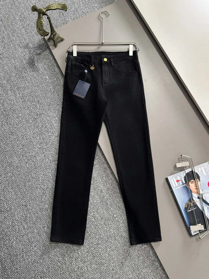 Monogram Leather Tag Jeans