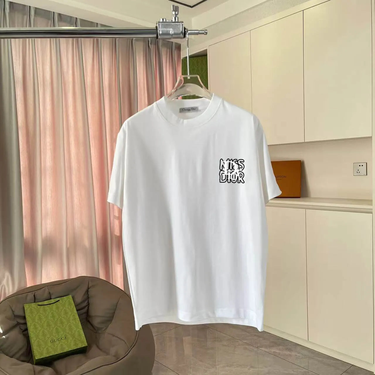 Contrast Crew Neck Casual T‑Shirt