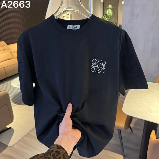 Classic Pattern Embroidered T‑Shirt