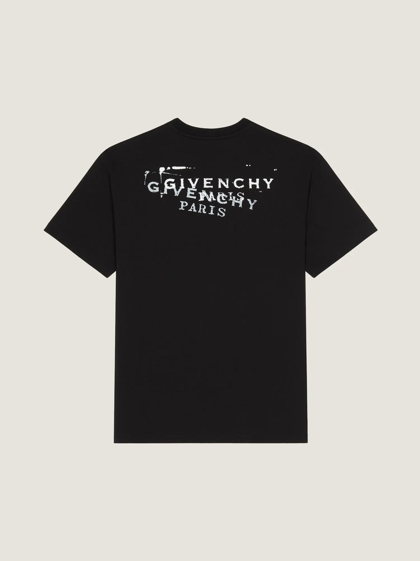Double‑Exposure Letter Print T‑Shirt