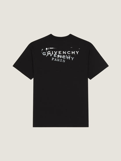 Double‑Exposure Letter Print T‑Shirt