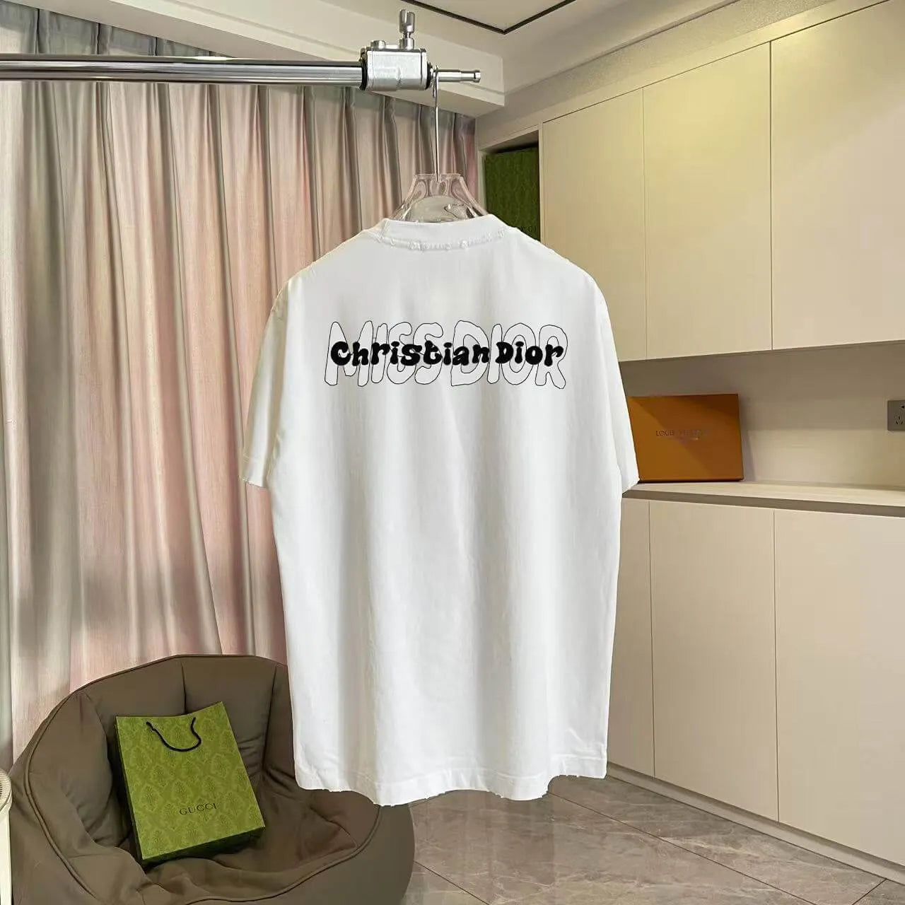 Contrast Crew Neck Casual T‑Shirt