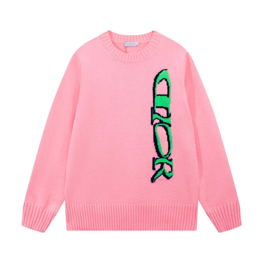Side Graphic Knit Sweater