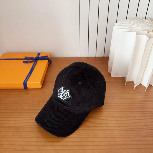 Vintage Corduroy Embroidered Baseball Cap
