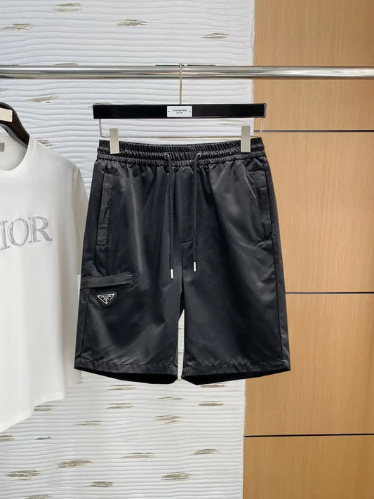 Triangle Badge Cargo Pocket Shorts