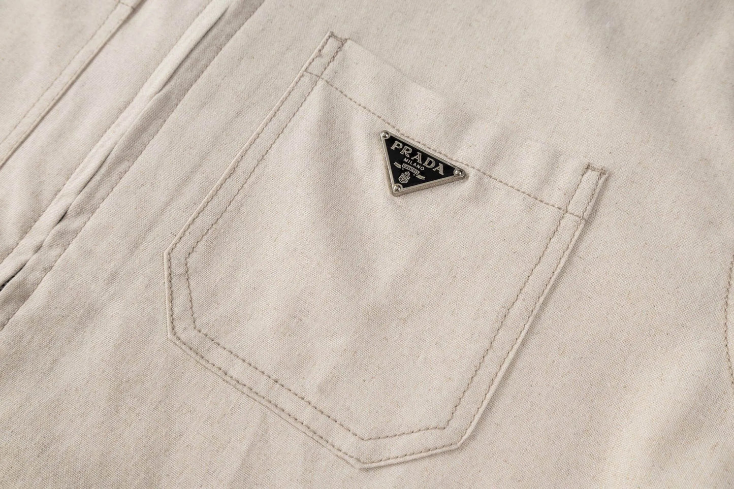 Double‑Pocket Cotton‑Linen Zip‑Up Jacket